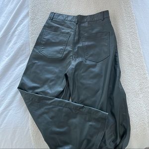 Green Leather Pants